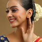 Ruby Raang Golden Round Studs | Swadesiicart