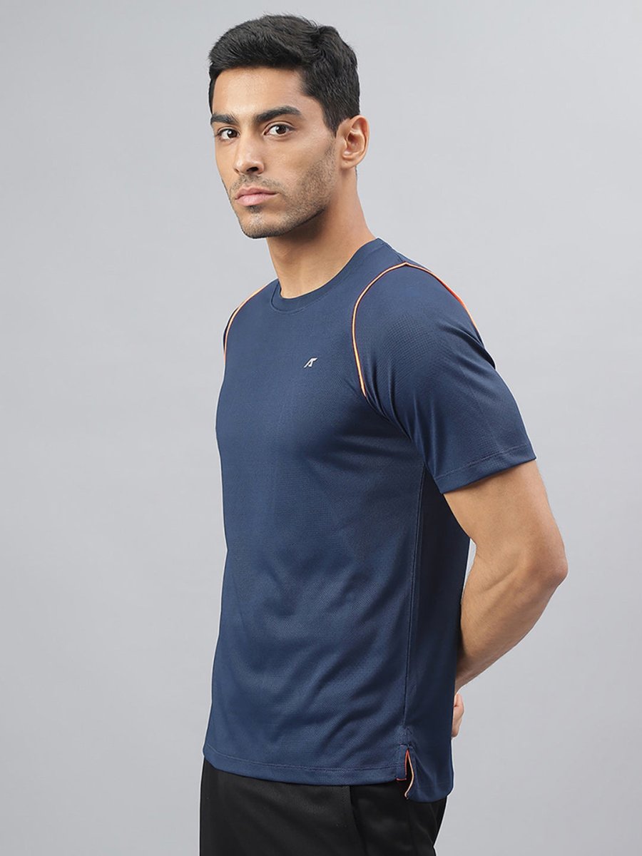 Alcis Round Neck Slim Fit Anti-Static T-Shirt | Swadesiicart