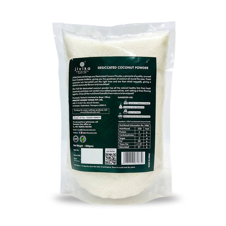 Jivika Naturals Desiccated Coconut Powder - Swadesiicart