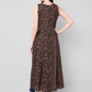 Kalini Women Brown & Black Abstract Print A-Line Kurta - Swadesiicart