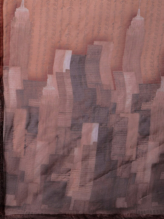 HERE&NOW Lucknowi Chikankari Schiffli Chanderi Silk Kurta Trousers with Organza Dupatta | Swadesiicart