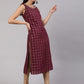 Aks Checked Chanderi Silk Straight Kurta