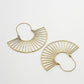 NVR Women Golden Hoop Earrings - Swadesiicart