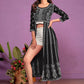 Sangria Women Chikankari Embroidered Round Neck Kurta | Swadesiicart