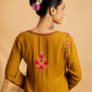HOUSE OF KARI Floral Yoke Design Chikankari Kurta With Palazzo | Swadesiicart