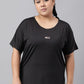 MKH Plus Size Drop Shoulder Sleeves Dri FIT Relaxed Fit Sports T-shirt - Swadesiicart