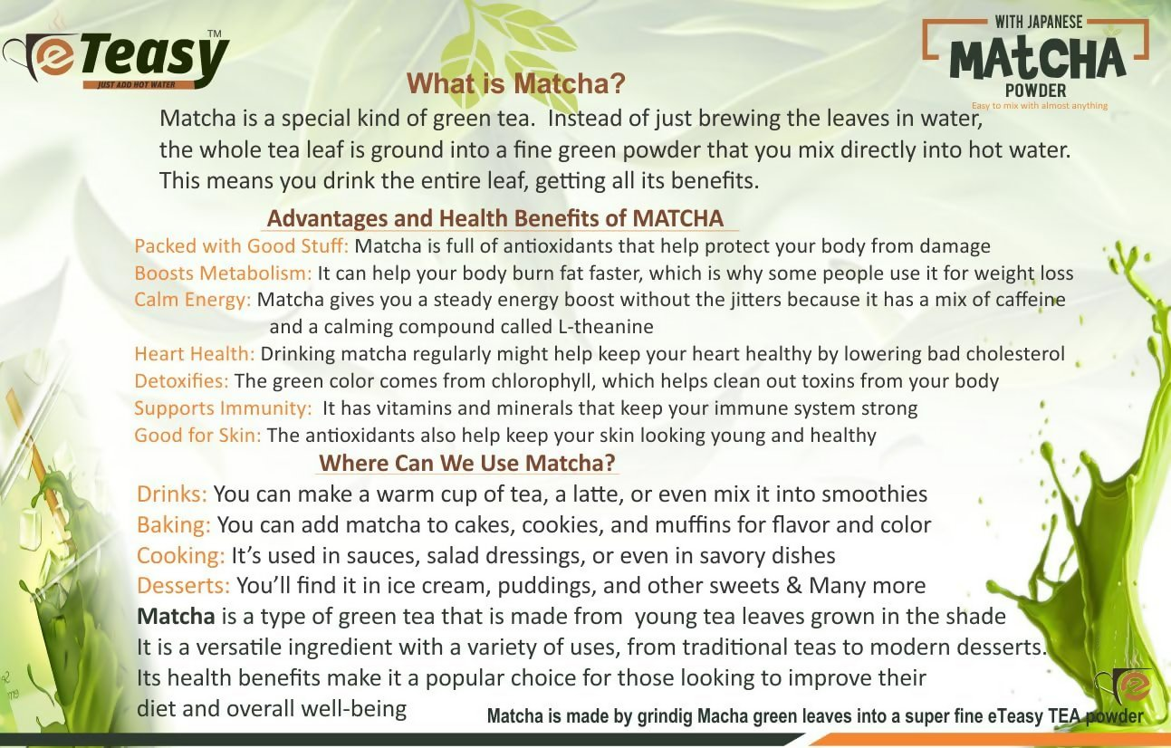Eteasy Japanese Matcha Atibala Churna Bala Kangi Powder | Swadesiicart