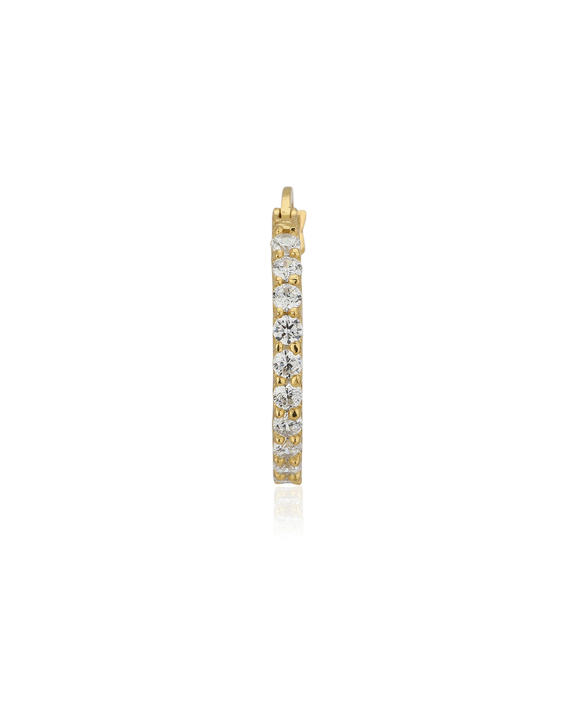 Gold-Polished With Cz Floral Bold Stud Earring - Wahe Jewels - Swadesiicart