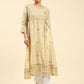 HOUSE OF KARI Embroidered Chikankari Chanderi Silk Anarkali Kurta | Swadesiicart