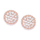 Gold-Polished Black Cz Circular Drop Earring For Women - Wahe Jewels - Swadesiicart