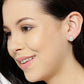 Gold-Polished Black Cz Circular Drop Earring For Women - Wahe Jewels - Swadesiicart