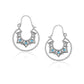 Gold-Polished Navy Blue Tasselled Contemporary Drop Earring For Women - Wahe Jewels - Swadesiicart
