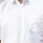 Ramraj Cotton Mens Half Sleeve White Shirt Plus Size - Soft Touch Cotton | Swadesiicart