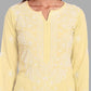 ADA Ethnic Motifs Embroidered Regular Chikankari Kurta with Palazzos | Swadesiicart