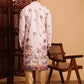 Peach Cotton Printed Chikankari Embroidery Work Kurta - Mahotsav | Swadesiicart