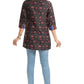 Snehal Creations Blissful Black Rayon Short Kurti Tunic Top - Swadesiicart