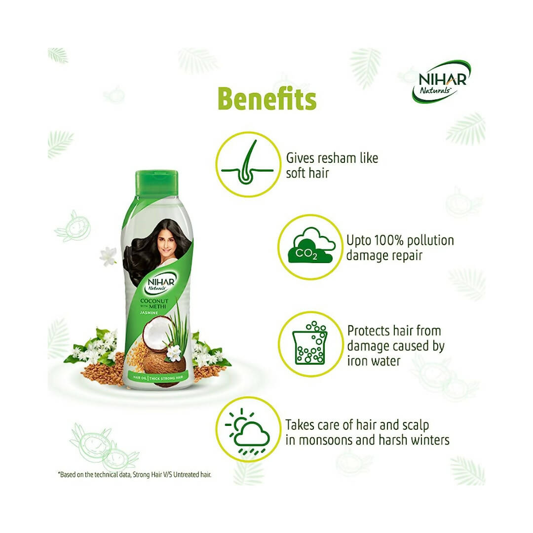Nihar Naturals Jasmine Hair Oil - Limited Time Offer - Swadesiicart