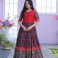 Jyoti Fashion Women's Wine Patola with Foil Print Dola Silk Anarkali Dress | Swadesiicart