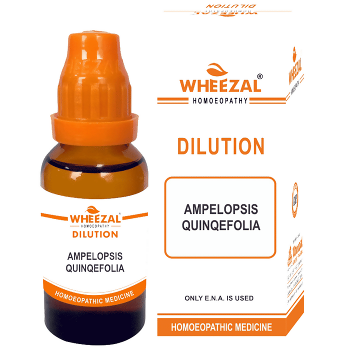 Wheezal Homeopathy Ampelopsis Quinquefolia Dilution - Swadesiicart