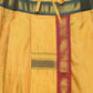 Sethukrishna Men Mustard-Yellow & Red Solid Readymade Dhoti | Swadesiicart