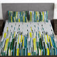 Story@home Arena White & Grey Printed 180 TC Bedsheet & Pillow Covers