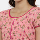 Souchii Women Pink Printed Fit And Flare Beautiful Dress - Swadesiicart