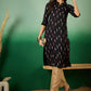 Sangria Abstract Printed Pure Cotton Straight Kurta - Swadesiicart