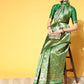 Saree Mall Green & Golden Woven Design Banarasi Saree | Swadesiicart
