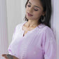 HOUSE OF KARI Floral Embroidered Chikankari Straight Kurta | Swadesiicart