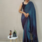 Mitera Blue Ombre Dyed Ready To Wear Saree | Swadesiicart