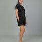 Breathables Women Cotton Night Suit Shirt And Shorts Co-Ord Set I Nightwear | Loungewear Set In Solid Colours