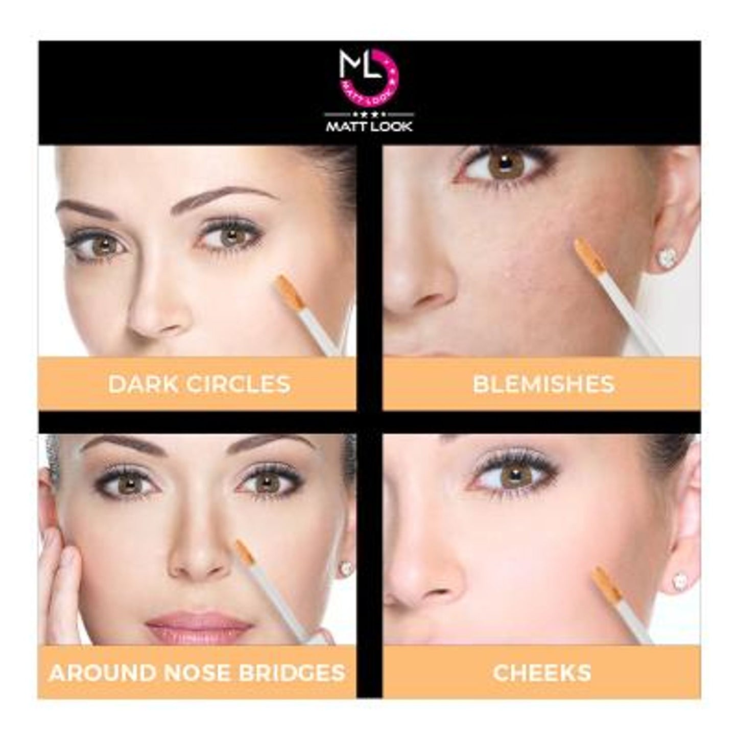Matt Look Truly Matte Ultimate Cover Concealer - Soft Beige - Swadesiicart