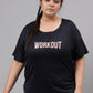 MKH Plus Size Typography Printed Dri-FIT T-shirt - Swadesiicart