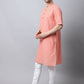 Even Apparels Beige Pure Cotton Men's Kurta With Band Collar (STR1171) | Swadesiicart