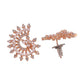 Shoshaa Rose Gold Contemporary Studs Earrings - Swadesiicart