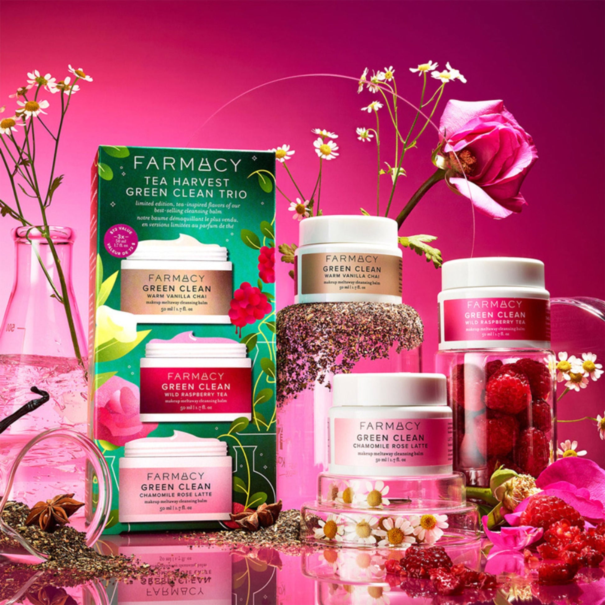 Farmacy Beauty Grean Clean Tea Harvest Trio - Swadesiicart