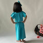 ArthLife Blue Flower Embroidered Co-Ord Set - Swadesiicart