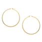 Gold-Polished Oval Shape Hoop Earrings For Women - Wahe Jewels - Swadesiicart