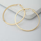 Gold-Polished Oval Shape Hoop Earrings For Women - Wahe Jewels - Swadesiicart