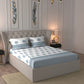 MYTRIDENT Road To Jaipur Purple Printed Cotton 210 TC King Bedsheet with 2 Pillow Covers - Swadesiicart