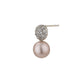 Gold-Polished Enamel Contemporary Drop Earring With Dangling Stone - Wahe Jewels - Swadesiicart