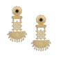 Joban Fashion Women Matte Gold Brass Earrings | Swadesiicart