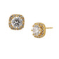 Gold-Polished Red Cz Drop Earring For Women - Wahe Jewels - Swadesiicart