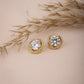 Gold-Polished With Cz Heart Drop Earring For Women - Wahe Jewels - Swadesiicart