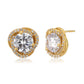 Gold-Polished With Cz Heart Drop Earring For Women - Wahe Jewels - Swadesiicart