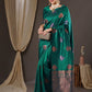 Anouk Ethnic Motifs Zari Banarasi Saree | Swadesiicart