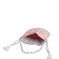 Masq Pink & White Embellished Embroidered Potli Clutch - Swadesiicart