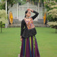 Lorenvalley Fashion Multicolor Rayon with Attractive Gota-Patti Lace Lehenga Choli | Swadesiicart