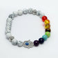 NVR Men & Women Multi Colour Marbel Crystal Elasticated Bracelet - Swadesiicart