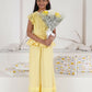 LH Luxury Fashion Elise Floral Co-Ord Set – Pastel Yellow Outfit for Girls - Swadesiicart